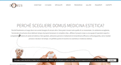 Desktop Screenshot of domusmedicinaestetica.com